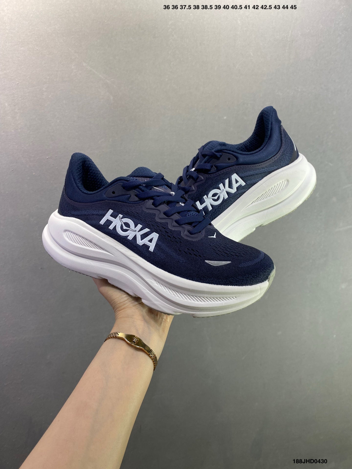 HOKA ONE ONE Bondi 9 Functional Cushioning Running Shoes--1162011/DNP