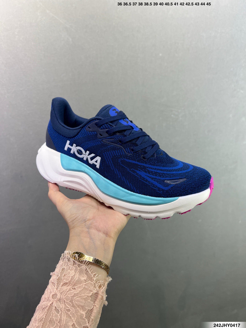 Hoka One One M ARAHI 8 WIDE Ultra-Lightweight Thick Sole Running Shoes--1168710/SSTC-7