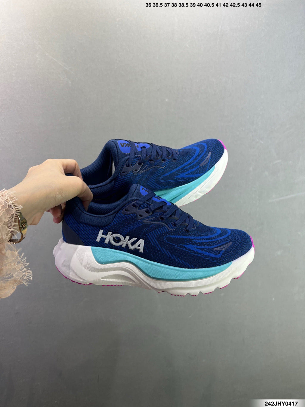 Hoka One One M ARAHI 8 WIDE Ultra-Lightweight Thick Sole Running Shoes--1168710/SSTC-7
