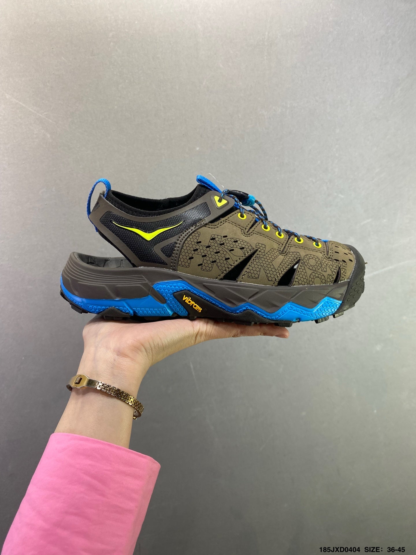 HOKA ONE ONE VIBRAM TOR TRAFA Comfortable, Non-Slip, Breathable Outdoor Trail Running Shoes--1016311
