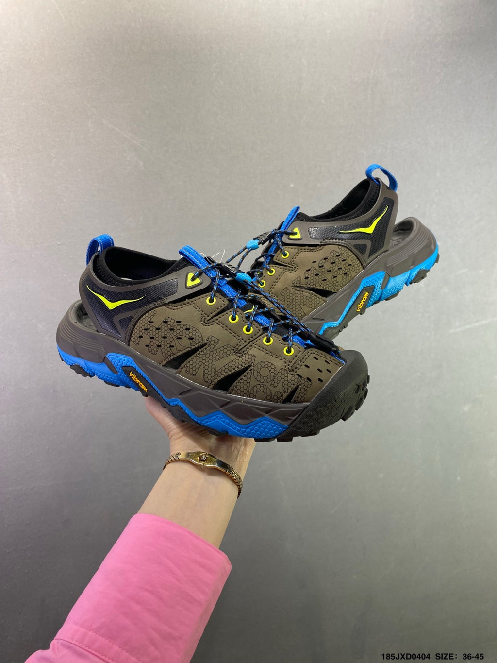 HOKA ONE ONE VIBRAM TOR TRAFA Comfortable, Non-Slip, Breathable Outdoor Trail Running Shoes--1016311