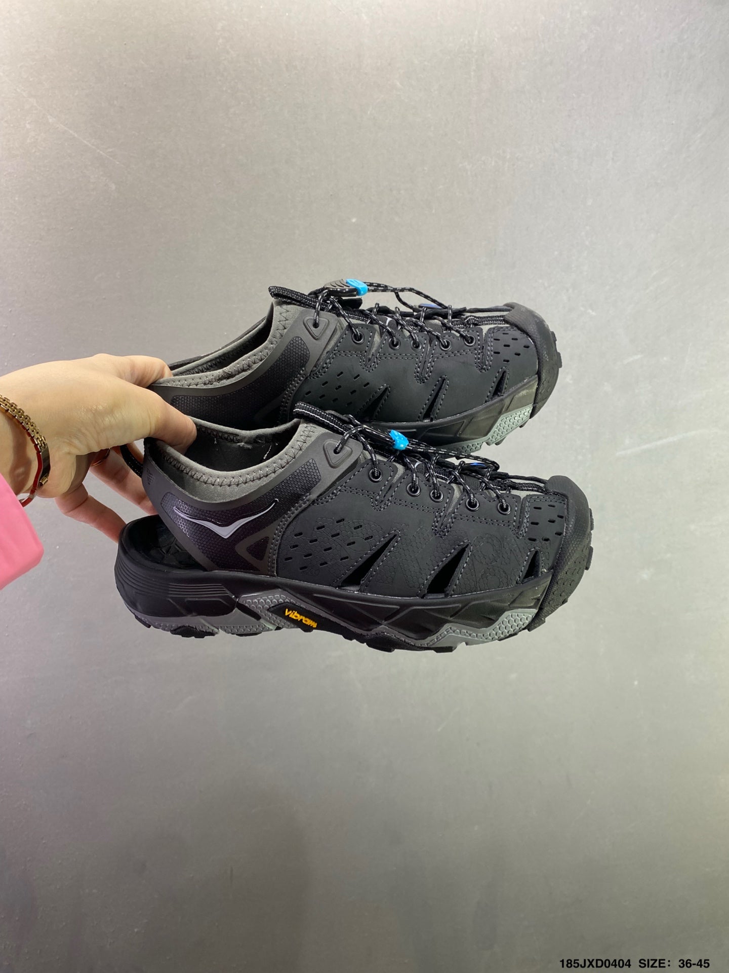 HOKA ONE ONE VIBRAM TOR TRAFA Comfortable, Non-Slip, Breathable Outdoor Trail Running Shoes--1016311-1