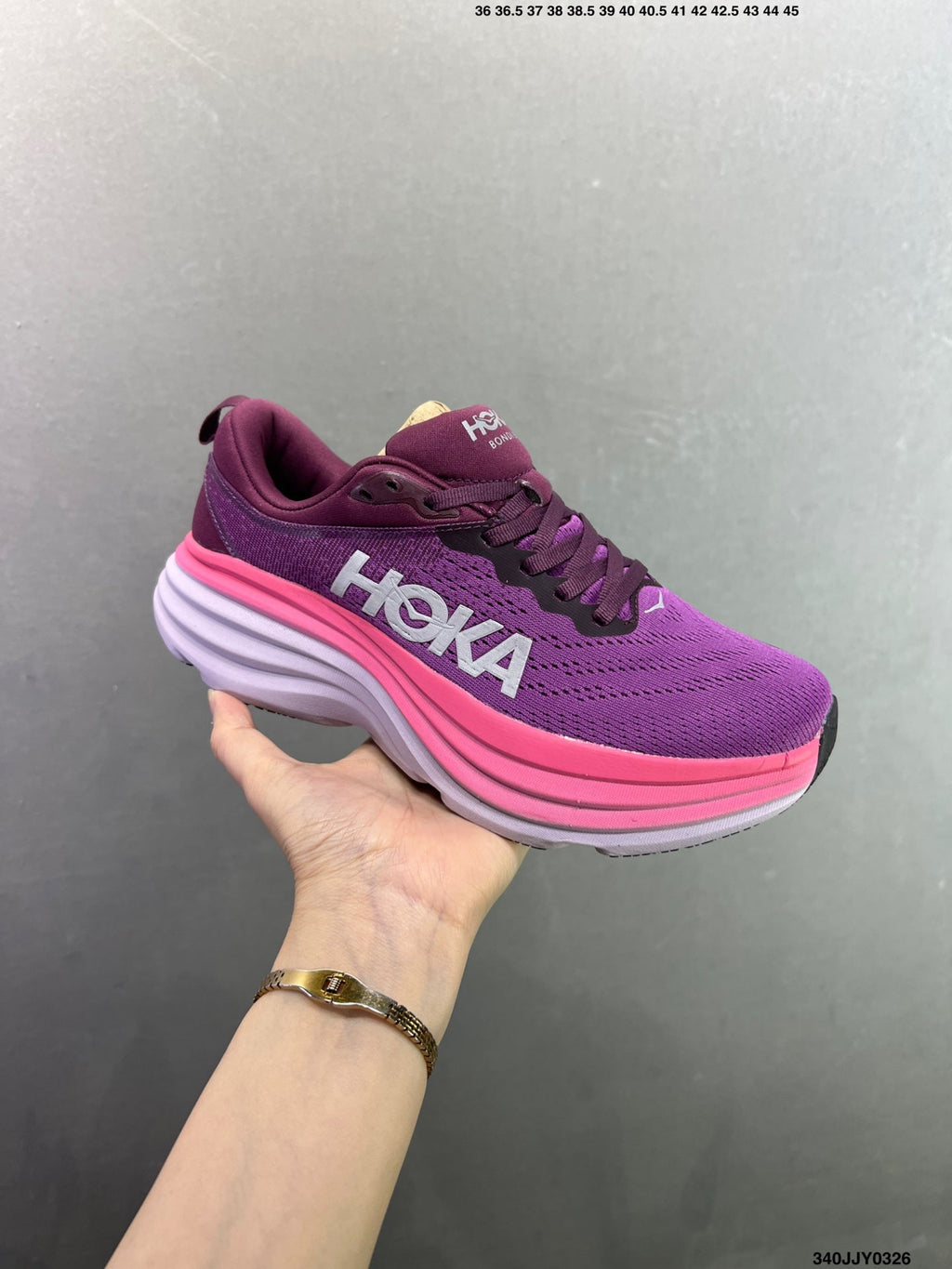 HOKA ONE ONE Bondi 8 Low Thick Sole Lightweight Casual Running Shoes --1127953