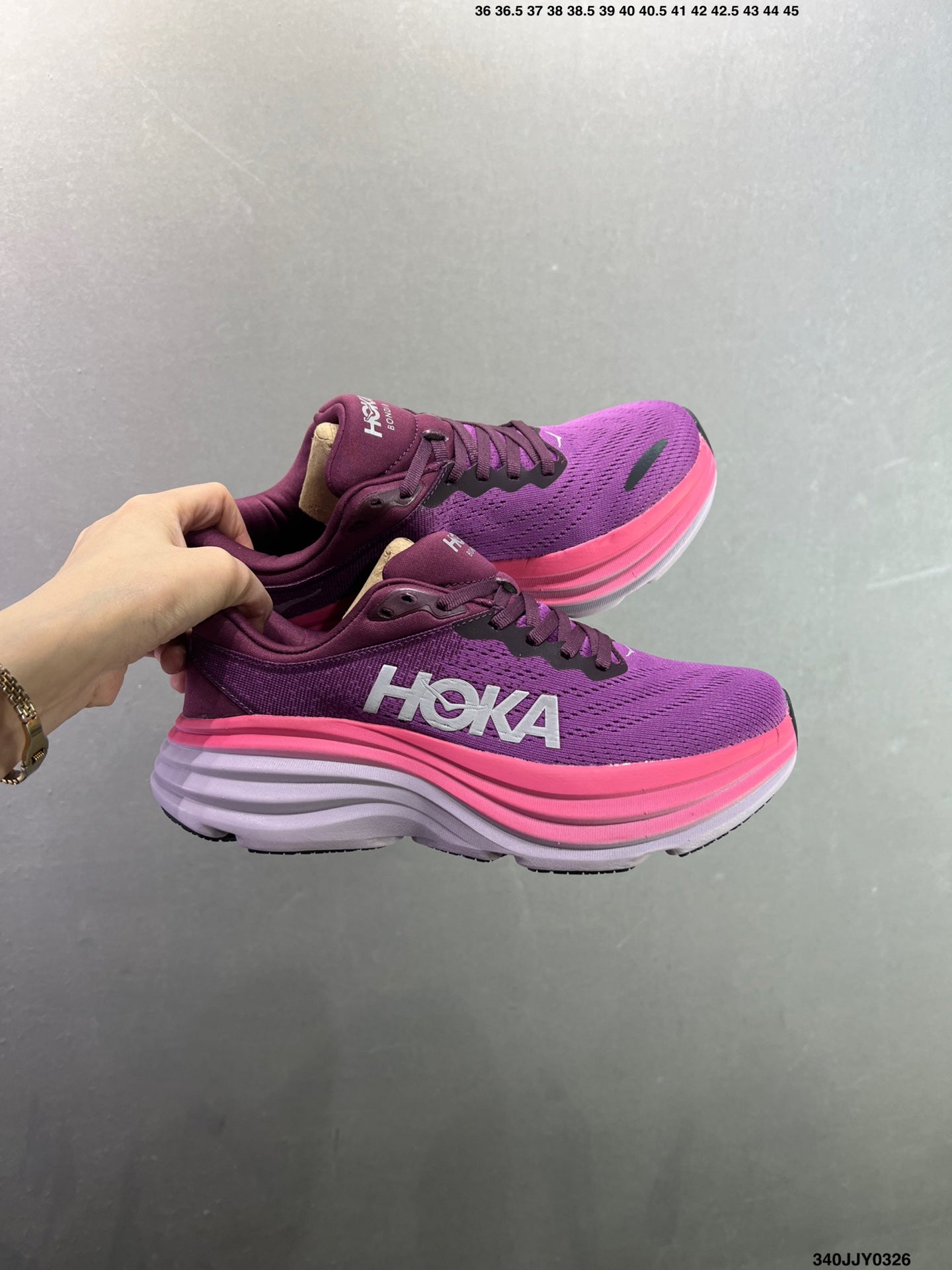 HOKA ONE ONE Bondi 8 Low Thick Sole Lightweight Casual Running Shoes --1127953