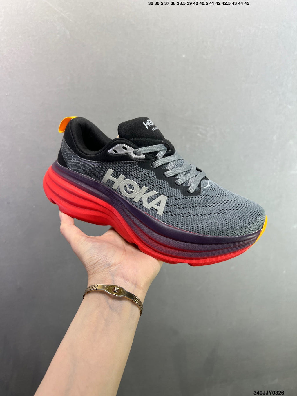 HOKA ONE ONE Bondi 8 Low Thick Sole Lightweight Casual Running Shoes --1127953 -2