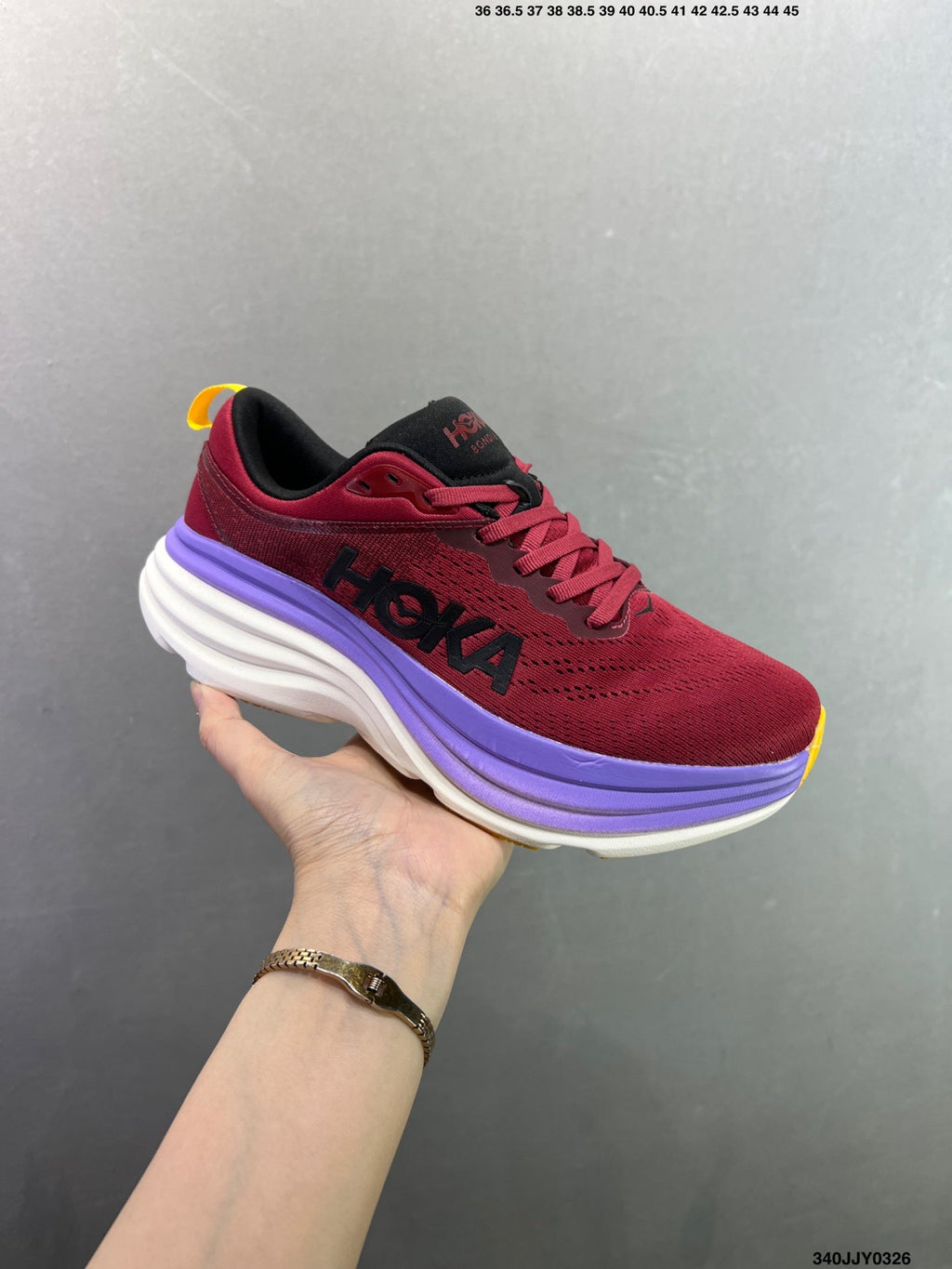HOKA ONE ONE Bondi 8 Low Thick Sole Lightweight Casual Running Shoes --1127953 -5