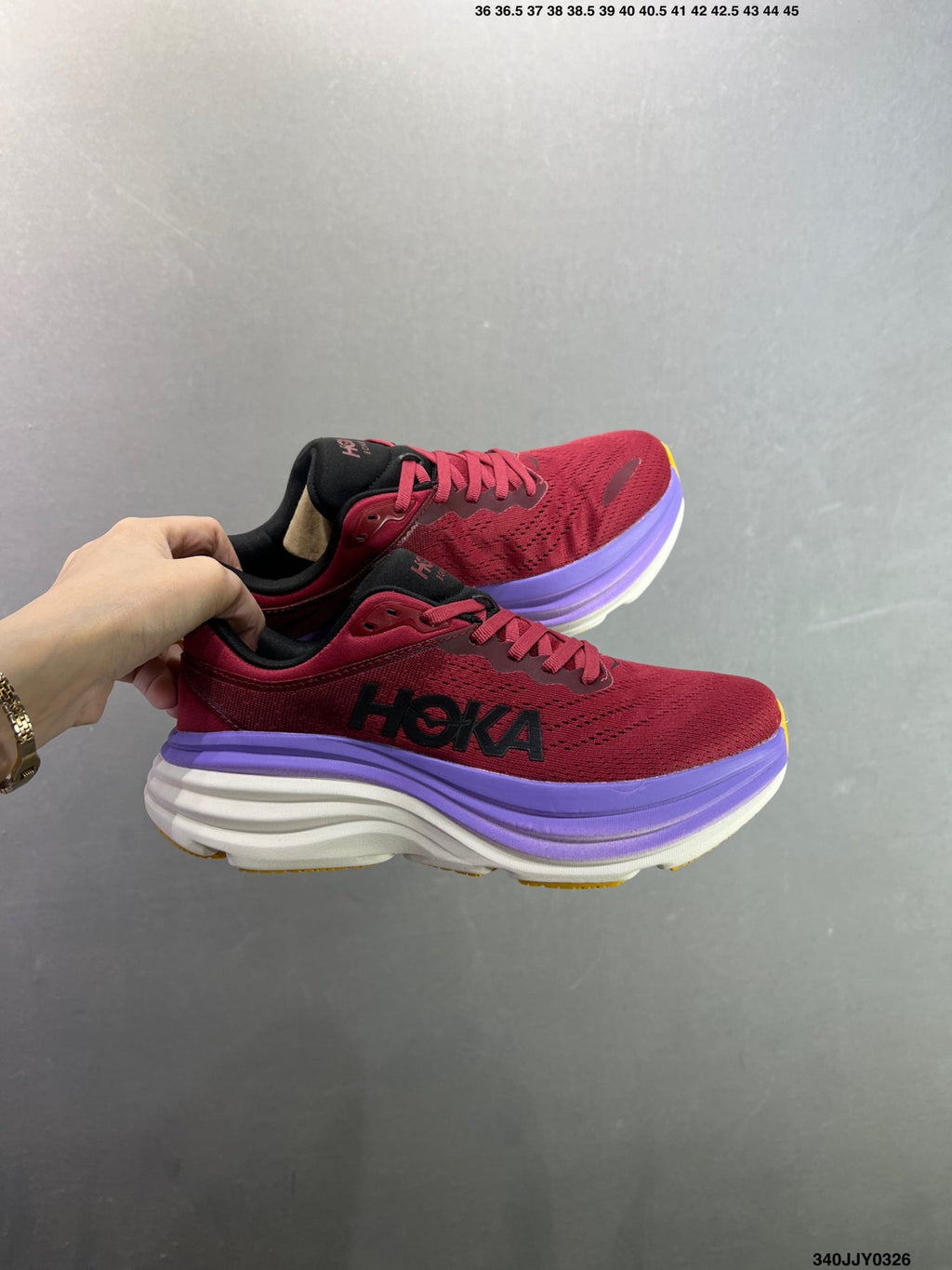 HOKA ONE ONE Bondi 8 Low Thick Sole Lightweight Casual Running Shoes --1127953 -5